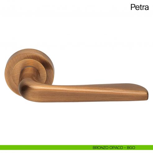 Maniglia per porta Petra Manital ottone satinato bronzo opaco