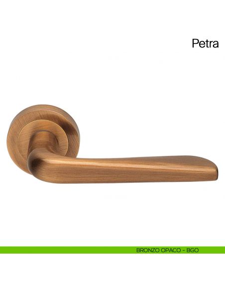 Maniglia per porta Petra Manital ottone satinato bronzo opaco