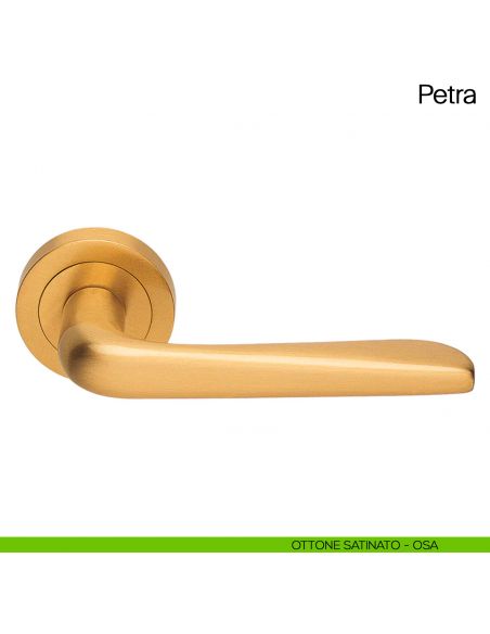 Maniglia per porta Petra Manital ottone satinato