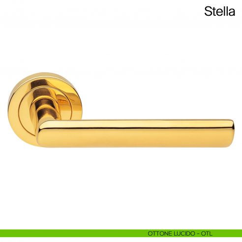 Maniglia per porta Stella Manital ottone lucido