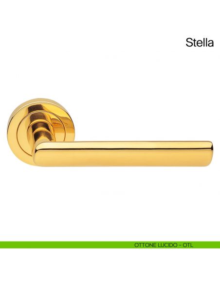 Maniglia per porta Stella Manital ottone lucido