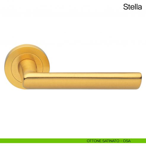 Maniglia per porta Stella Manital ottone satinato