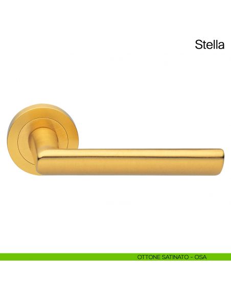 Maniglia per porta Stella Manital ottone satinato