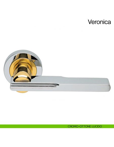 Maniglia per porta Veronica Manital cromato/ottone lucido
