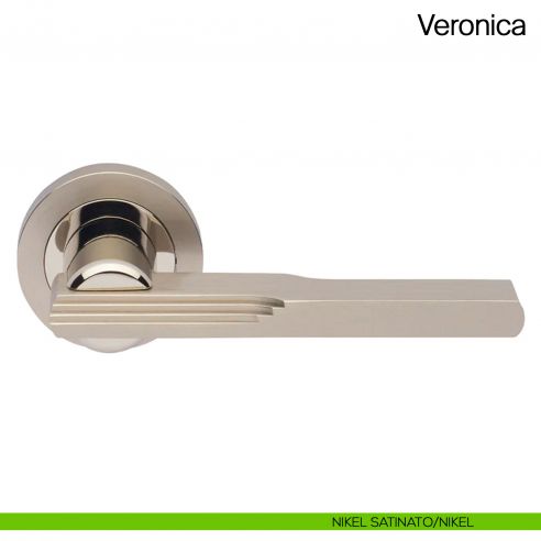 Maniglia per porta Veronica Manital nikel satinato/nikel