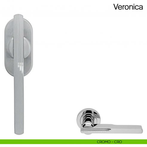 Maniglia martellina DK per finestra Veronica Manital cromato