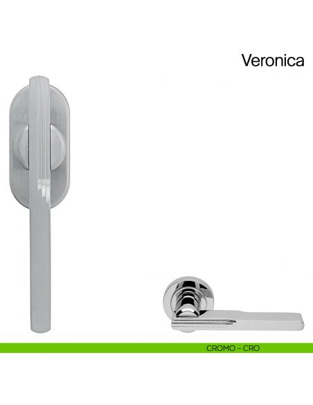 Maniglia martellina DK per finestra Veronica Manital cromato