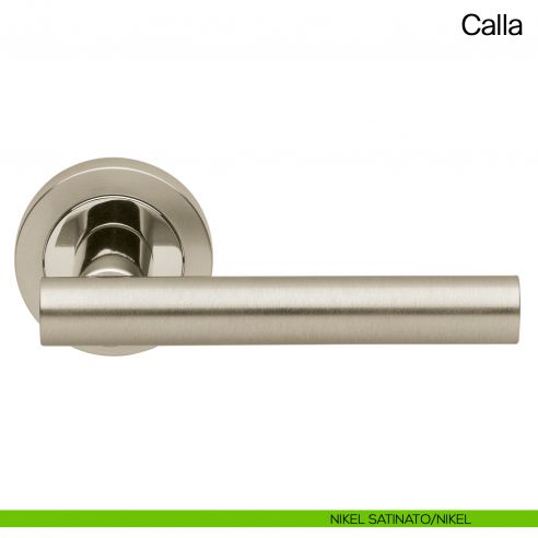 Maniglia per porta Calla Manital nikel satinato/nikel