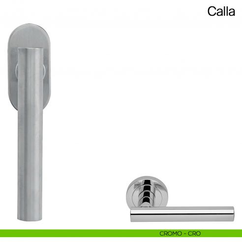 Maniglia martellina DK per finestra Calla Manital cromato