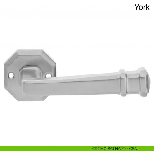 Maniglia per porta York Manital cromato satinato