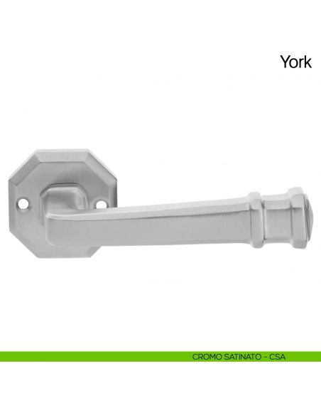 Maniglia per porta York Manital cromato satinato