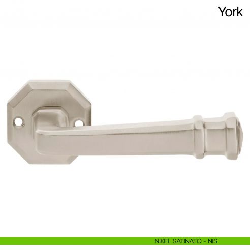 Maniglia per porta York Manital nikel satinato