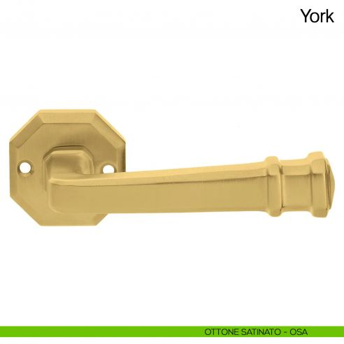 Maniglia per porta York Manital ottone satinato
