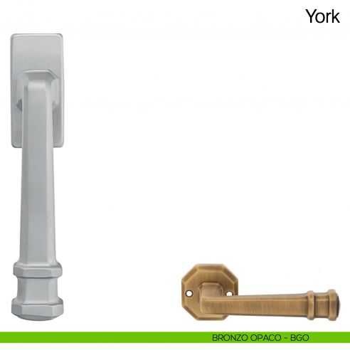 Maniglia martellina DK per finestra York Manital bronzato opaco