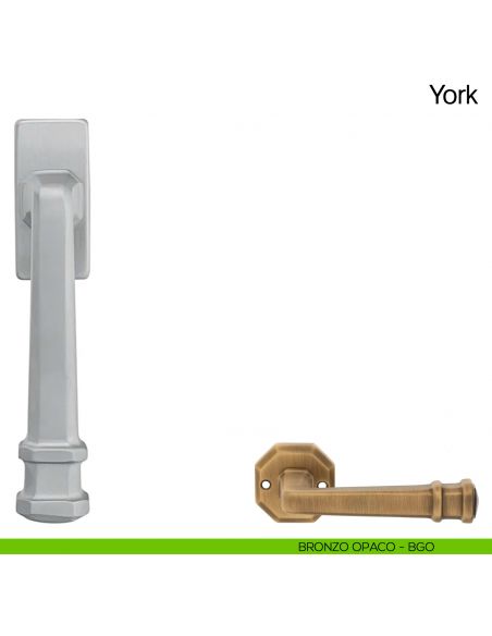 Maniglia martellina DK per finestra York Manital bronzato opaco