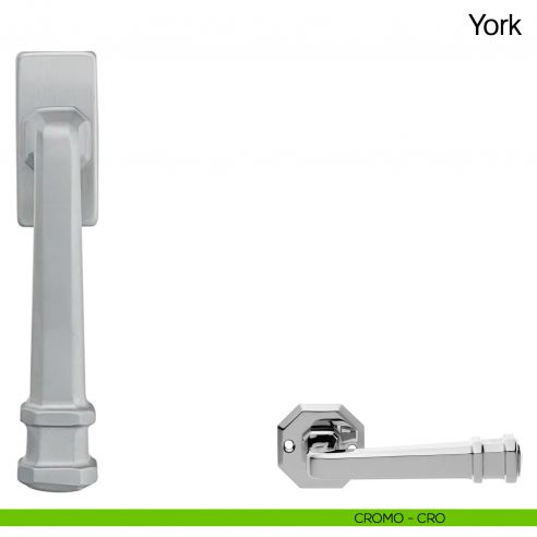 Maniglia martellina DK per finestra York Manital cromato