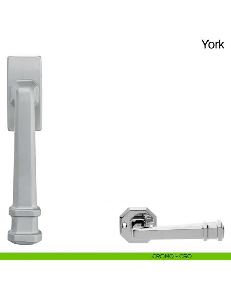 Maniglia martellina DK per finestra York Manital cromato