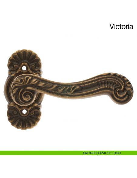 Maniglia per porta Victoria Manital bronzato opaco