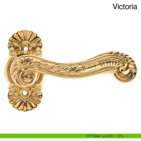 Maniglia per porta Victoria Manital ottone lucido