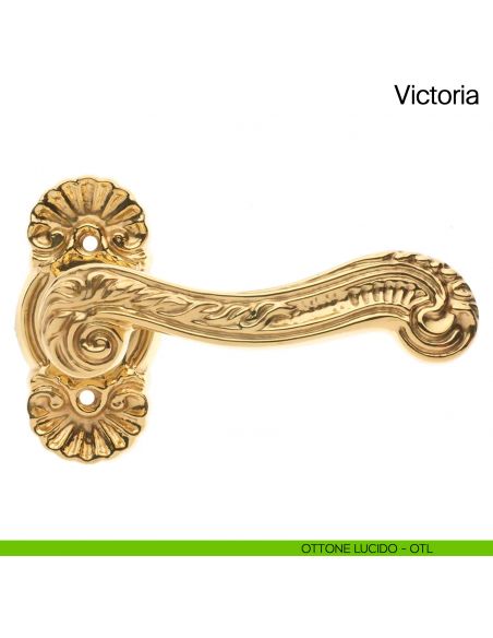 Maniglia per porta Victoria Manital ottone lucido