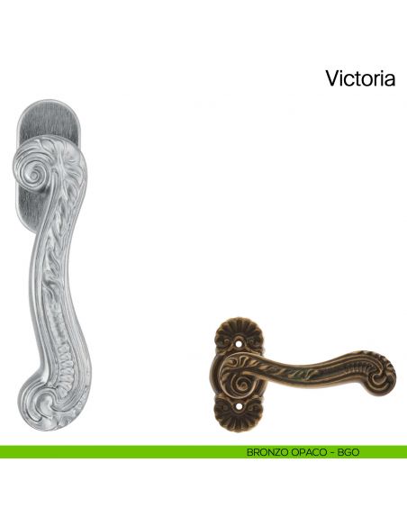 Maniglia martellina DK per finestra Victoria Manital bronzato opaco