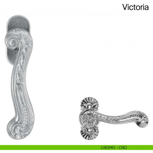 Maniglia martellina DK per finestra Victoria Manital cromato