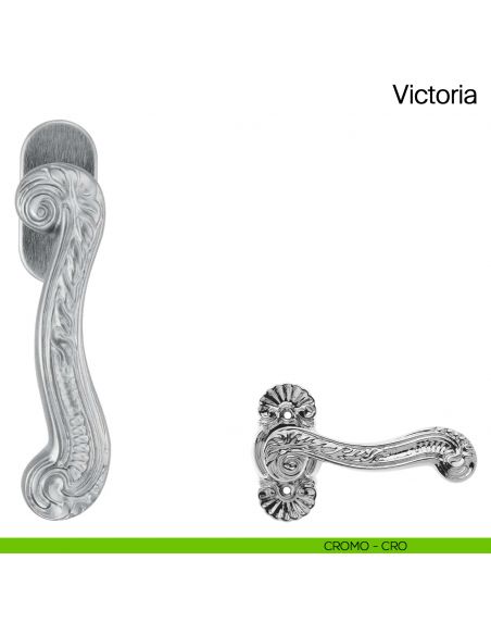Maniglia martellina DK per finestra Victoria Manital cromato