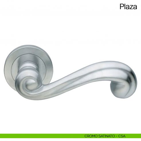 Maniglia per porta Plaza Manital cromato satinato