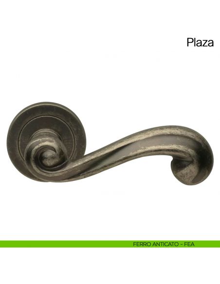 Maniglia per porta Plaza Manital ferro anticato