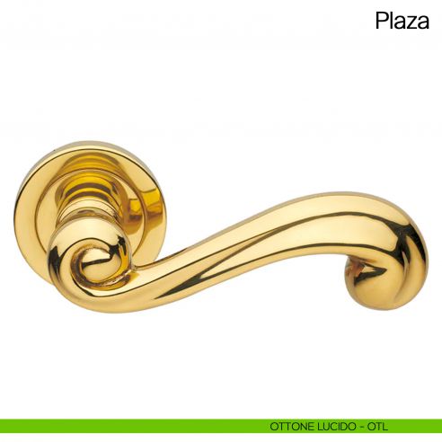 Maniglia per porta Plaza Manital ottone lucido