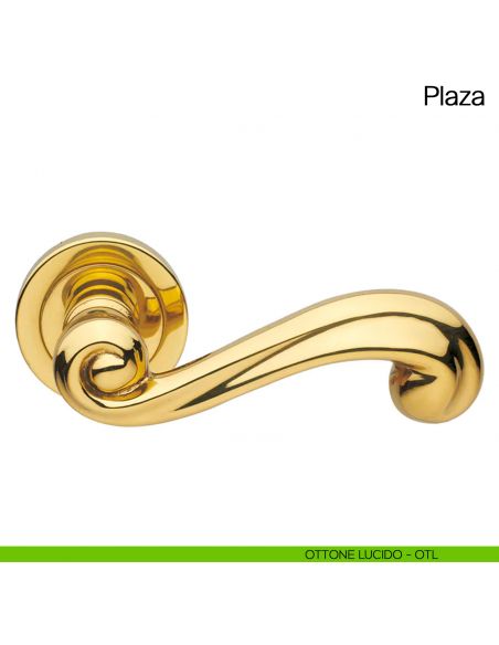 Maniglia per porta Plaza Manital ottone lucido