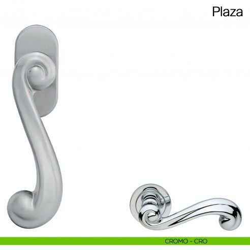 Maniglia martellina DK per finestra Plaza Manital cromato