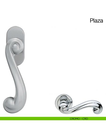 Maniglia martellina DK per finestra Plaza Manital cromato