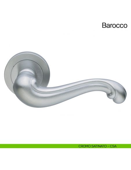Maniglia per porta Barocco Manital cromato satinato