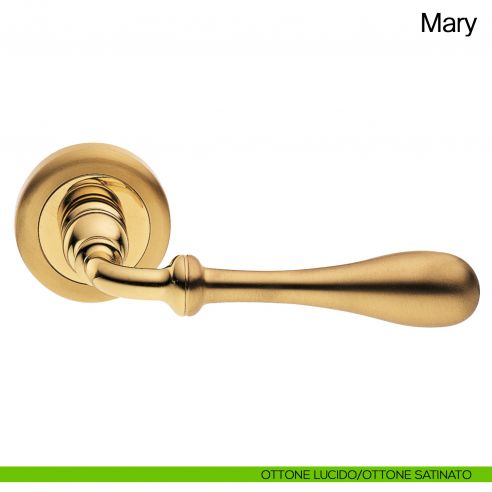 Maniglia per porta Mary Manital ottone satinato/ottone lucido
