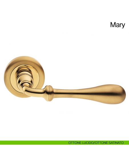 Maniglia per porta Mary Manital ottone satinato/ottone lucido