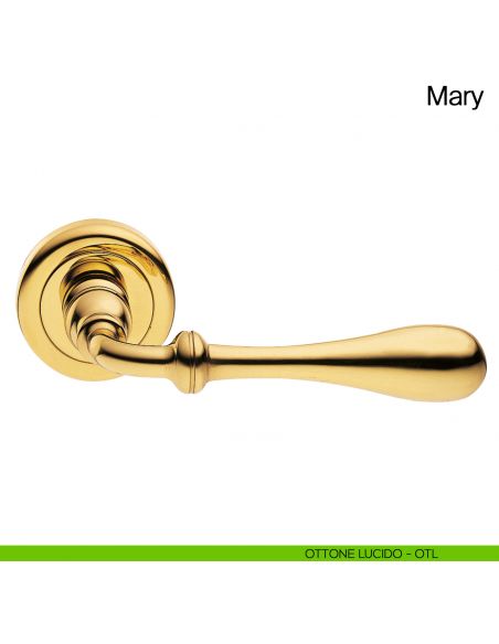 Maniglia per porta Mary Manital ottone lucido