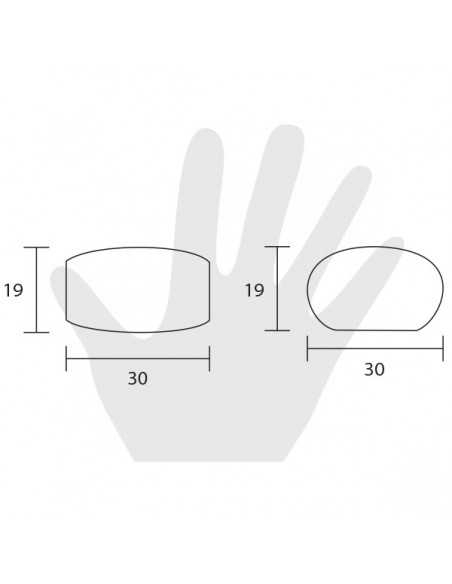 Pomello per mobile Estamp 8830 disegno