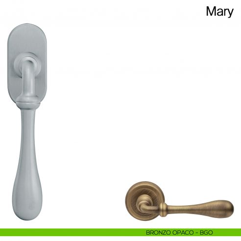 Maniglia martellina DK per finestra Mary Manital bronzato opaco
