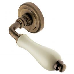 Maniglia per porta Valencia Manital con porcellana