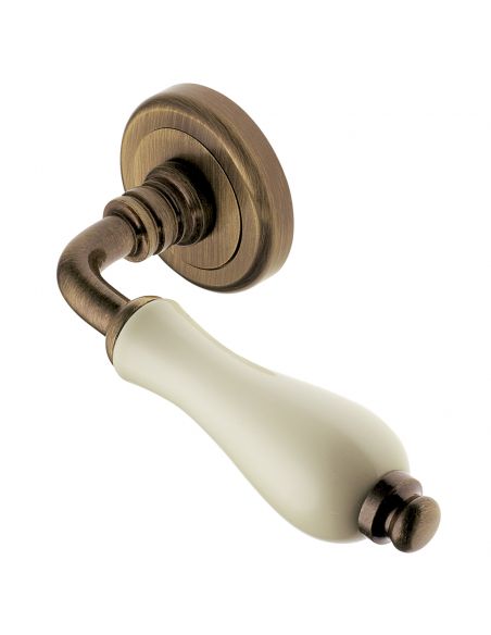 Maniglia per porta Valencia Manital con porcellana