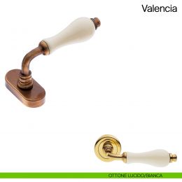 Maniglia martellina DK per finestra Valencia Manital con porcellana 2