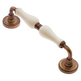 Maniglione per porta Valencia Manital con porcellana