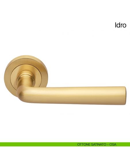 Maniglia per porta Idro Manital ottone satinato