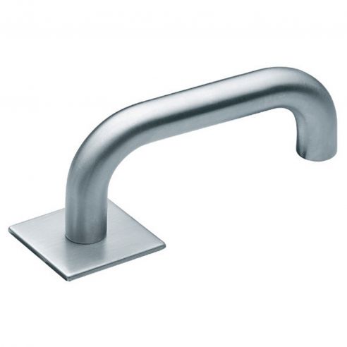 Maniglia per porta Artica Manital in acciaio con rosetta quadrata