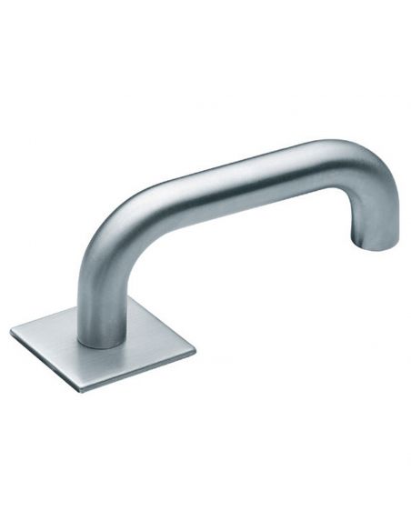 Maniglia per porta Artica Manital in acciaio con rosetta quadrata