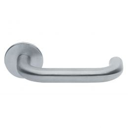 Maniglia per porta Artica Manital in acciaio con rosetta tonda
