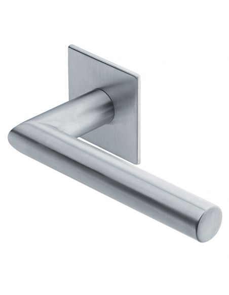 Maniglia per porta Polare Manital in acciaio con rosetta quadrata