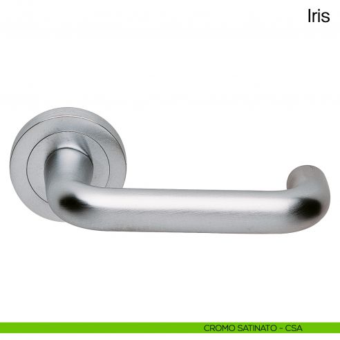 Maniglia per porta Iris Manital cromato satinato