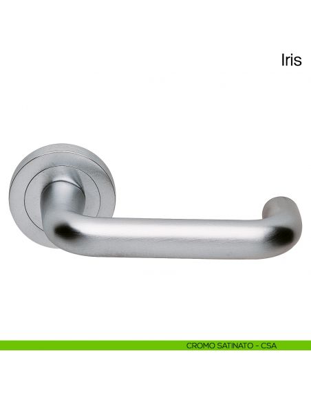 Maniglia per porta Iris Manital cromato satinato